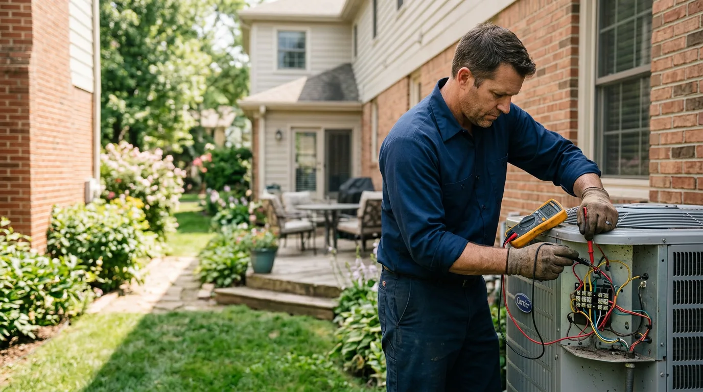 HVAC technician working near Schuyler Falls, NY